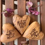 Olive Wood Hearts