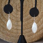 Olive Leaf Earrings - Silver