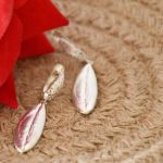 Silver Olive Leaf Earrings – Closed hook