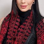 Black Shawl with Embroidery